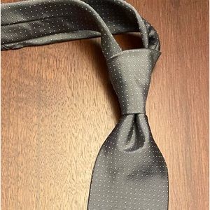 LAUREN by Ralph Lauren textured gray tie